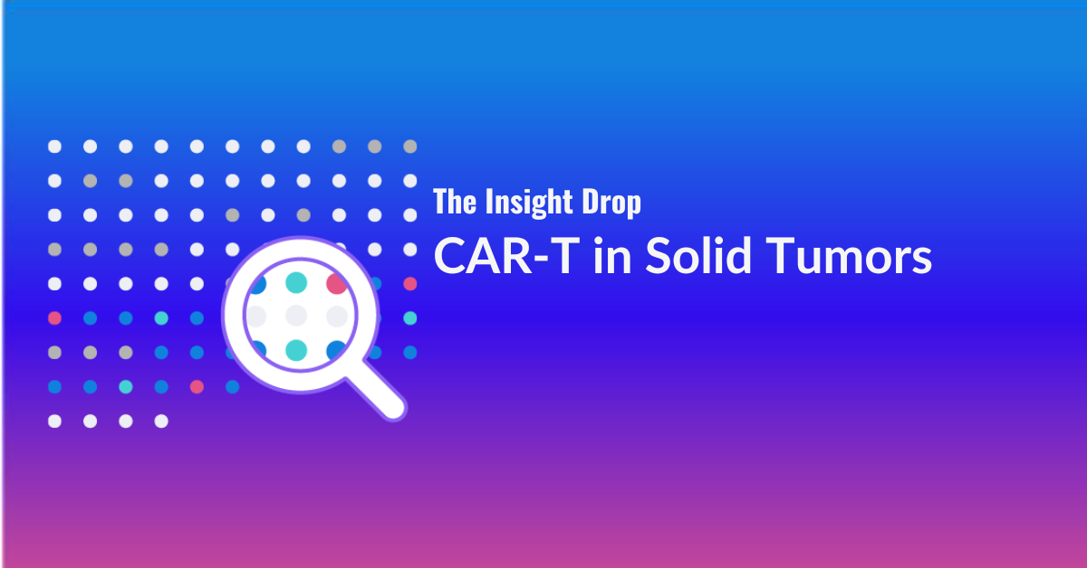 magnifying class on data points for CAR-T in Solid Tumors